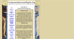 Desktop Screenshot of fundamentalhumanrights.org