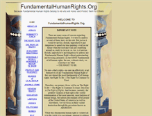 Tablet Screenshot of fundamentalhumanrights.org